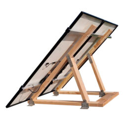 Kits solaires plug and start design bois bas carbone TETRADIS.