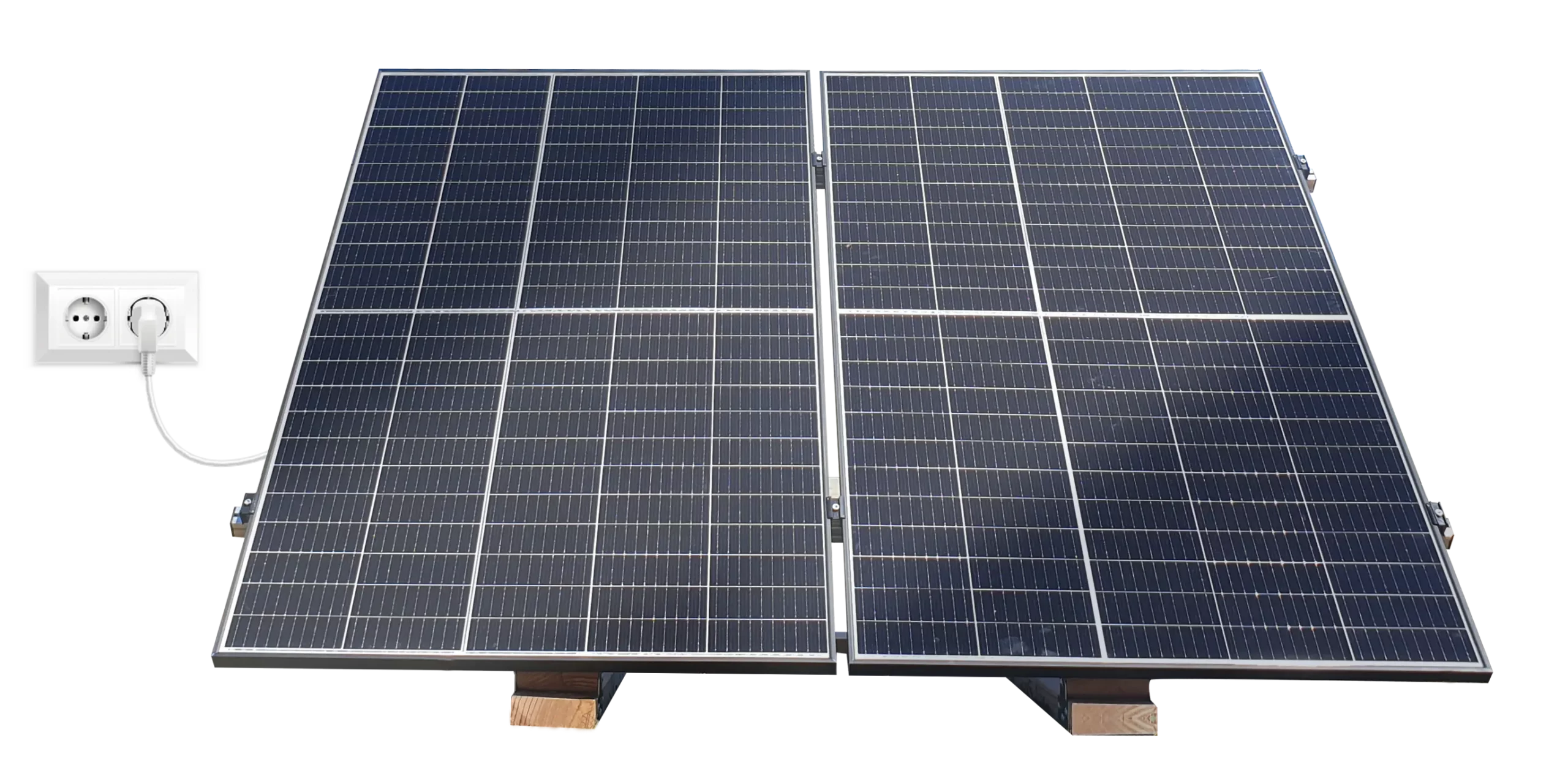 Photo de face du kit solaire bois 500Wc